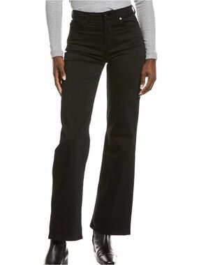 7 For All Mankind Black High-Rise Flare Jeans